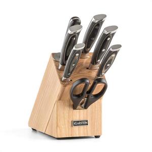 Klarstein Katana 8 cutite 8 piese foarfece de ascutit cutite Block imagine