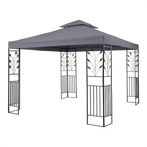 Blumfeldt ODEON GREY, gri închis, pavilion de grădină, foișor, oțel, poliester, 3 x 3 m imagine