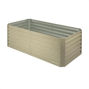 Blumfeldt Ghiveci ridicat 180x60x90cm 970l oțel galvanizat bej imagine