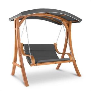Blumfeldt Tahiti, leagăn, 110 cm, 2 locuri, din lemn masiv, gri imagine