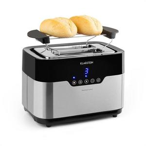 Klarstein Arabica, prăjitor de pâine, 920W, display cu LED, control tactil, oțel inoxidabil imagine