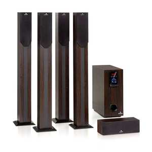 Auna Areal Elegance, sistem de canale 5.1, 190 W, RMS, BT, USB, SD, AUX imagine