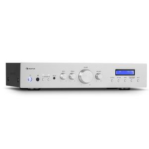 Auna AMP-CD608 DAB, amplificator stereo HiFi, 4 x 100 W, RMS, DAB + BT, intrare optică, telecomandă imagine
