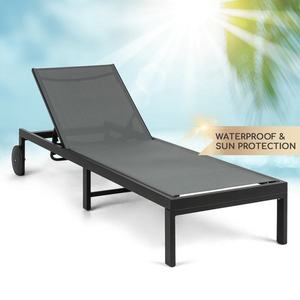 Blumfeldt Lucca Lounger, șezlong de grădină, aluminiu, 4 nivele imagine