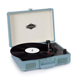 Auna Peggy Sue BT, gramofon, difuzor stereo, USB, BT, portabil imagine