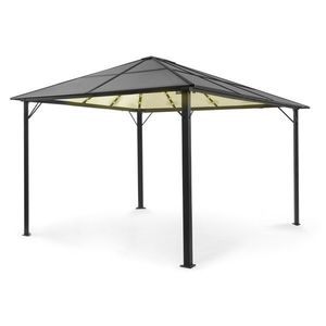 Blumfeldt Pantheon Solid Sky Ambient Solar, pavilion cu acoperiș, 3 × 4 m, policarbonat, aluminiu, iluminat imagine