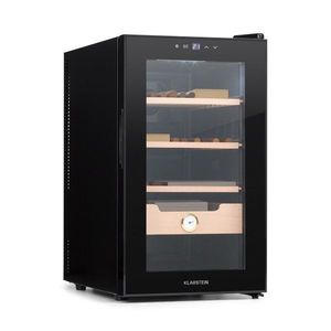 Klarstein El Presidente 48, Humidor pentru trabucuri, 48L, 3 sertare, 1 compartiment din lemn de cedru imagine