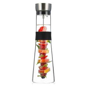 Klarstein Glaswerk Sile, carafă, 1, 6 litri, sticlă borosilicată, țepușă pentru fructe imagine