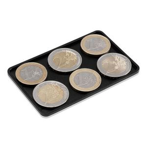 Slimpuro Coin Card, carcasă de monede pentru portofel subțire, depozitarea monedelor, 13 grame, aluminiu imagine