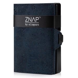 Slimpuro ZNAP, portofel subțire, 12 cărți, compartiment pentru monede, 8, 9 × 1, 8 × 6, 3 cm (L × Î × l), protecție RFID imagine