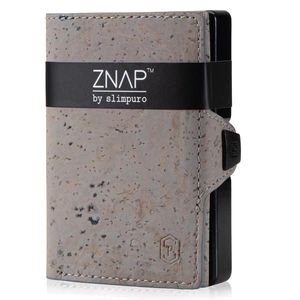 Slimpuro ZNAP, portofel subțire, 8 cărți, compartiment pentru monede, 8, 9 × 1, 5 × 6, 3 cm (L × Î × l), protecție RFID imagine