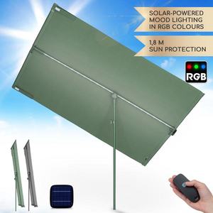 Blumfeldt Bayonne, umbrelă de soare, 130 x 180 cm, poliester, protecție UV 50, LED solar imagine