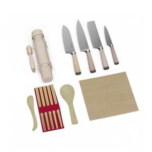 Klarstein Set cuțite sushi Shibui, 15 piese, 4 cuțite cu accesorii practice imagine