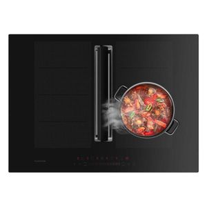 Klarstein Sistem de aer Chef-Fusion DownAir, plită cu inducție + hotă DownAir, 72 cm, 600 m³/h, clasa energetică A++. imagine