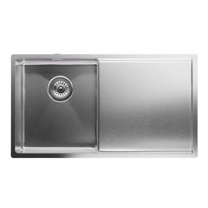Klarstein Chiuvetă de bucătărie TitanSteel cu scurgere, 79 x 44 cm, oțel inoxidabil, rezistent la zgârieturi, rezistent la căldură imagine