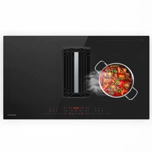 Klarstein AirJet Hybrid Down Air System, Plită cu inducție cu hotă integrată, 600 m³/h, EEK A++ imagine