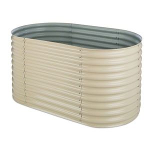 Blumfeldt HIGH GROW, bej, 1, 6 M, ghiveci ridicat, aluminiu galvanizat imagine
