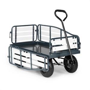Waldbeck Ventura, cărucior de mână, sarcină maximă 300 kg, oțel, WPC, negru imagine
