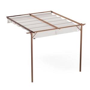 Blumfeldt Pantheon Wall Pergola, pergolă de perete, 3 x 3 m, oțel acoperit cu pulbere, rezistent la intemperii imagine