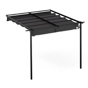 Blumfeldt Pantheon Wall Pergola, pergolă montată pe perete, 3 x 3 m, oțel vopsit cu pulbere, rezistentă la intemperii imagine
