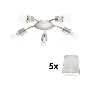 Plafonieră LED Eglo MY CHOICE 5xE14/4W/230V crom/crem imagine