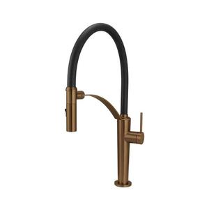Baterie de chiuvetă cu pipă flexibilă Deante BRC_C72M CORDA bronz periat imagine