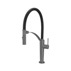 Baterie de chiuvetă cu pipă flexibilă Deante BRC_D72M CORDA titan imagine