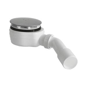 Sifon jos pentru cădiță de duș Bruckner DN40/50 alb/oțel inoxidabil lustruit imagine