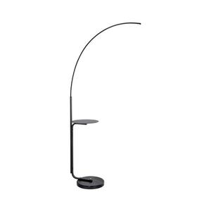 Lampadar LED cu măsuță LED LED/20W/230V 3000-6500K negru imagine