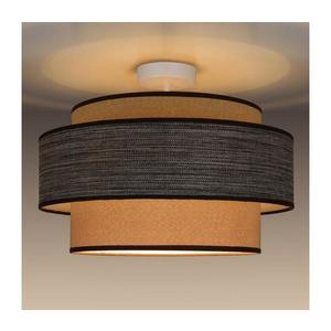 Plafonieră GRACE 1xE27/60W/230V crem/maro imagine
