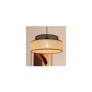 Lustră pe cablu BOHO 1xE27/60W/230V negru/bej imagine