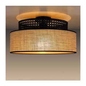 Plafonieră BOHO 1xE27/60W/230V negru/bej imagine