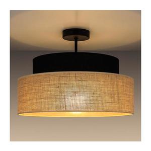 Plafonieră BOHO 1xE27/60W/230V negru/bej imagine