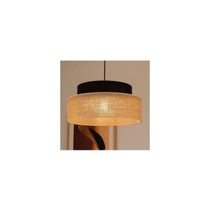 Lustră pe cablu BOHO 1xE27/60W/230V negru/bej imagine