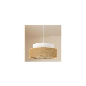 Lustră pe cablu BOHO 1xE27/60W/230V alb/bej imagine