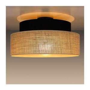 Plafonieră BOHO 1xE27/60W/230V negru/bej imagine