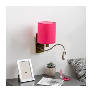 Lampă LED de perete Brilagi NUBILA 1xE27/25W/230V + LED/3W alamă/roz imagine