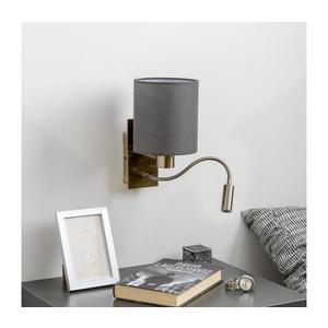 Lampă LED de perete Brilagi NUBILA 1xE27/25W/230V + LED/3W alamă/antracit imagine
