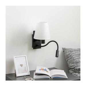 Lampă LED de perete Brilagi NUBILA 1xE27/25W/230V + LED/3W negru/alb imagine