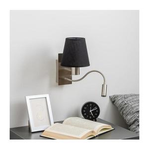 Lampă LED de perete Brilagi NUBILA 1xE27/25W/230V + LED/3W crom mat/negru imagine