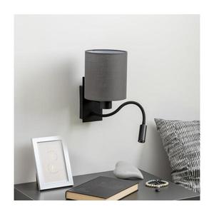 Lampă LED de perete Brilagi NUBILA 1xE27/25W/230V + LED/3W negru/antracit imagine