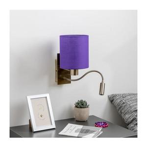 Lampă LED de perete Brilagi NUBILA 1xE27/25W/230V + LED/3W alamă/mov imagine