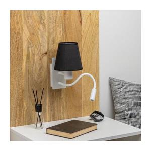 Lampă LED de perete Brilagi NUBILA 1xE27/25W/230V + LED/3W alb/negru imagine