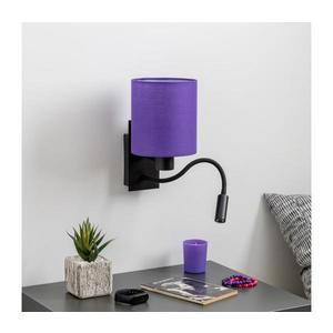 Lampă LED de perete Brilagi NUBILA 1xE27/25W/230V + LED/3W negru/mov imagine