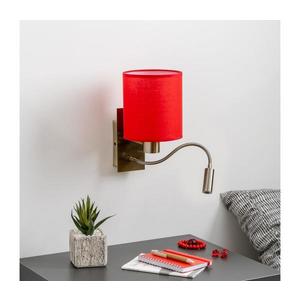 Lampă LED de perete Brilagi NUBILA 1xE27/25W/230V + LED/3W alamă/roșu imagine