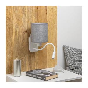 Lampă LED de perete Brilagi NUBILA 1xE27/25W/230V + LED/3W alb/gri imagine