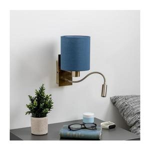 Lampă LED de perete Brilagi NUBILA 1xE27/25W/230V + LED/3W alamă/albastru închis imagine