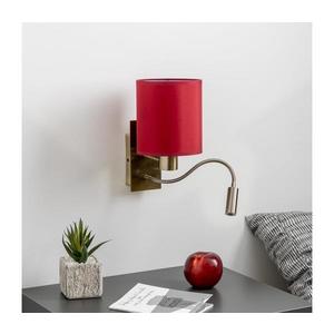 Lampă LED de perete Brilagi NUBILA 1xE27/25W/230V + LED/3W alamă/roșu Pompeian imagine