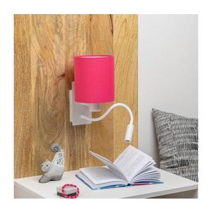 Lampă LED de perete Brilagi NUBILA 1xE27/25W/230V + LED/3W alb/roz imagine
