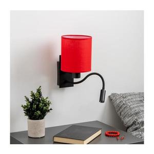 Lampă LED de perete Brilagi NUBILA 1xE27/25W/230V + LED/3W negru/roșu imagine
